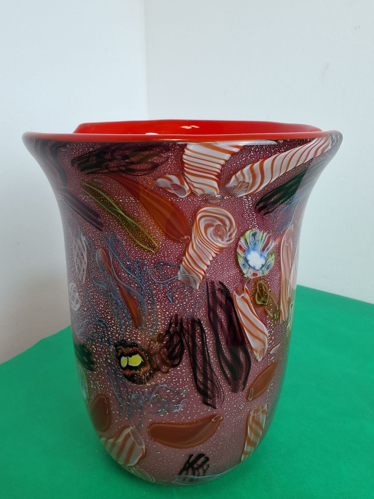 Kunst glas vase